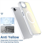 For iPhone 17e / 16e Case Compatible with MagSafe Cute Fluorescent Design TPU Acrylic Phone Back Cover