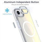 For iPhone 17e / 16e Case Compatible with MagSafe Cute Fluorescent Design TPU Acrylic Phone Back Cover