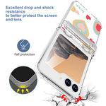 GW181 For Samsung Galaxy Z Flip7 FE 5G  /  Flip6 5G Case with Pattern Design Kickstand Hard PC Phone Cover