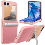 GW181 For Samsung Galaxy Z Flip7 FE 5G  /  Flip6 5G Case with Pattern Design Kickstand Hard PC Phone Cover