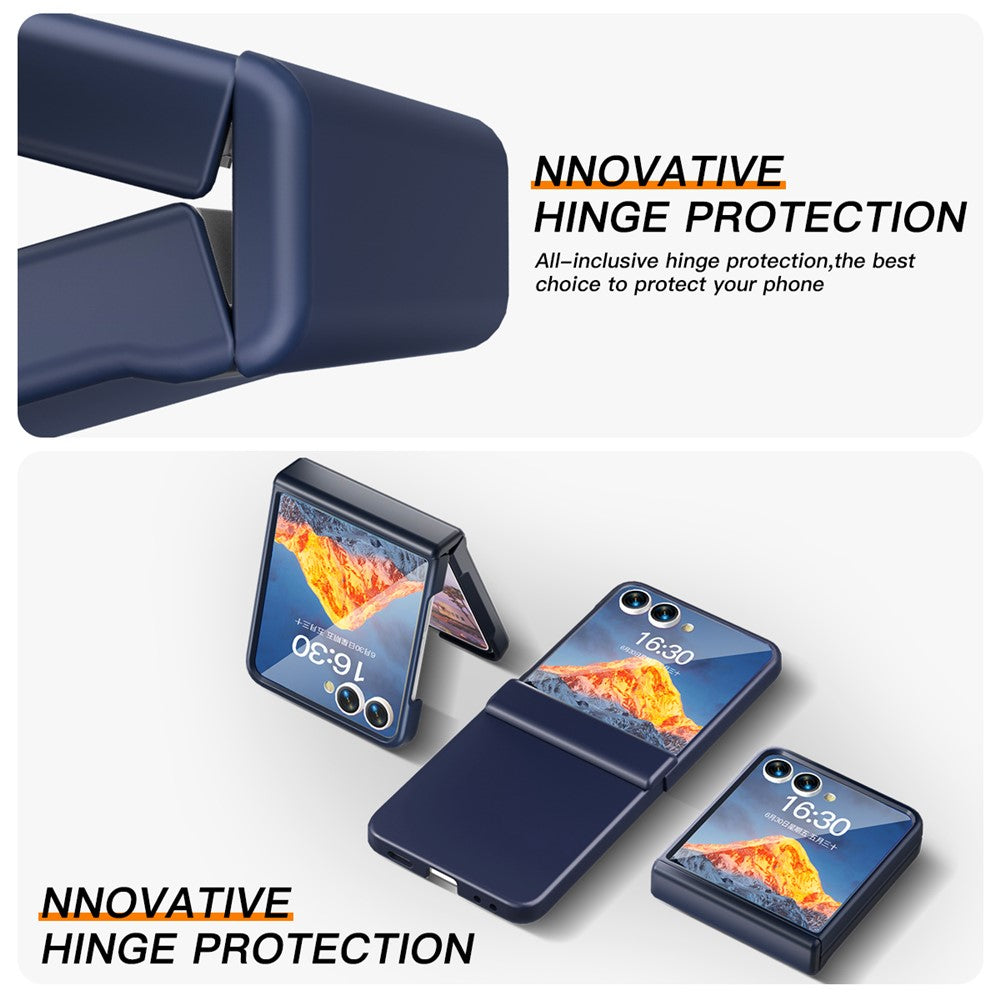 For Samsung Galaxy Z Flip7 5G Case Hinge Protection Hard PC Phone Cover Built-In Screen Film