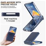 For Samsung Galaxy Z Flip7 5G Case Hinge Protection Hard PC Phone Cover Built-In Screen Film