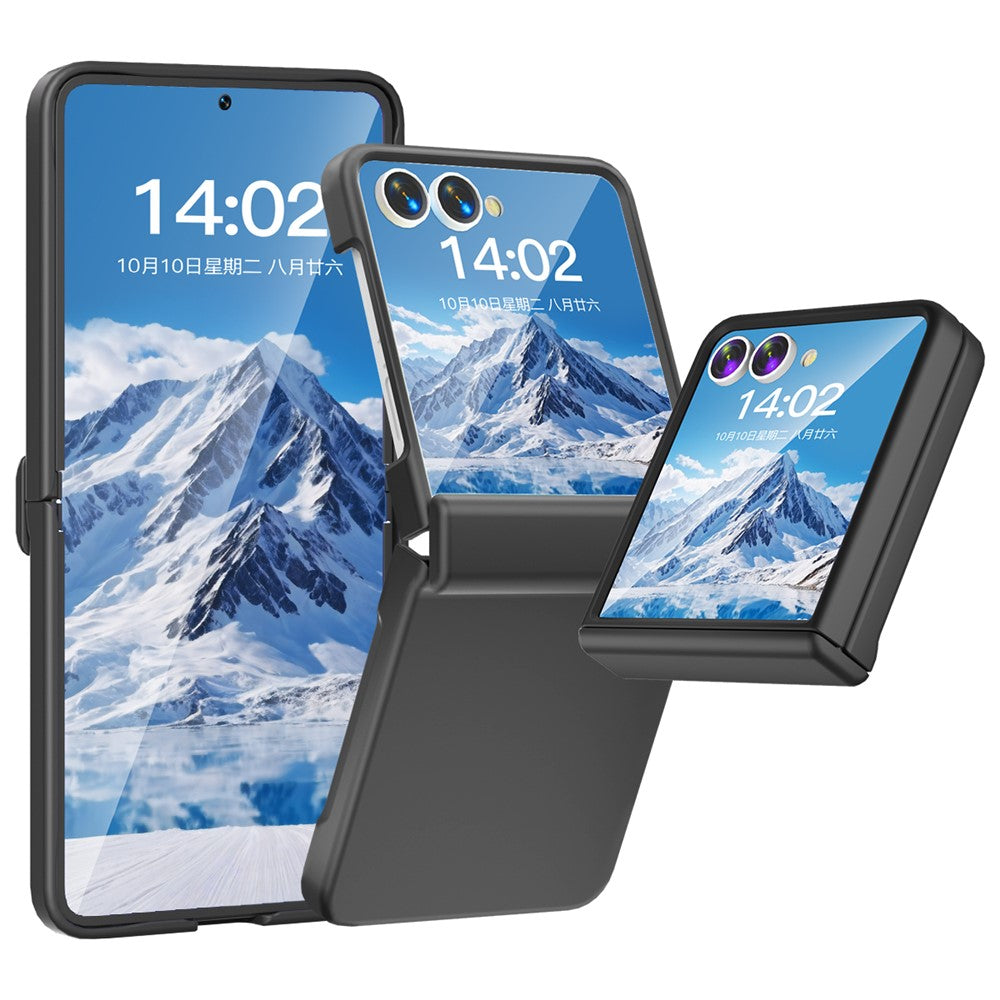 For Samsung Galaxy Z Flip7 5G Case Hinge Protection Hard PC Phone Cover Built-In Screen Film