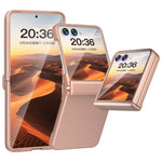 For Samsung Galaxy Z Flip7 5G Case Hinge Protection Hard PC Phone Cover Built-In Screen Film