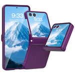 For Samsung Galaxy Z Flip7 5G Case Hinge Protection Hard PC Phone Cover Built-In Screen Film