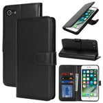 For iPhone SE (2022) / (2020) / 8 / 7 Stand Case Shockproof Leather Wallet Phone Cover