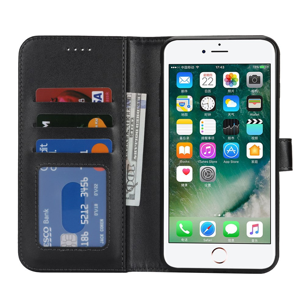 For iPhone SE (2022) / (2020) / 8 / 7 Stand Case Shockproof Leather Wallet Phone Cover