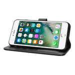 For iPhone SE (2022) / (2020) / 8 / 7 Stand Case Shockproof Leather Wallet Phone Cover