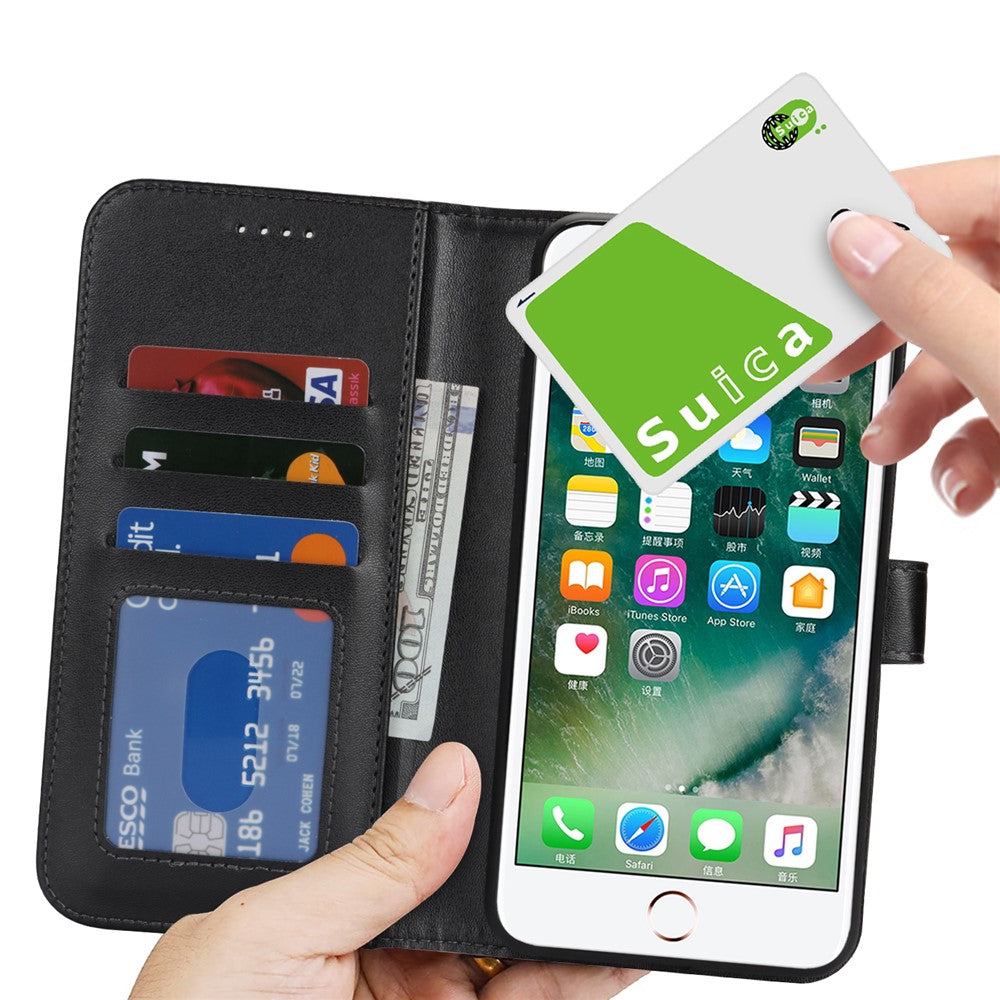 For iPhone SE (2022) / (2020) / 8 / 7 Stand Case Shockproof Leather Wallet Phone Cover