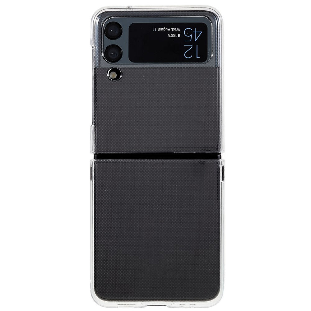 Til Samsung Galaxy Z Flip4 5G Ultra Slim Anti-ridse Sammenfoldeligt Telefoncover Gennemsigtig Hård PC Bagside