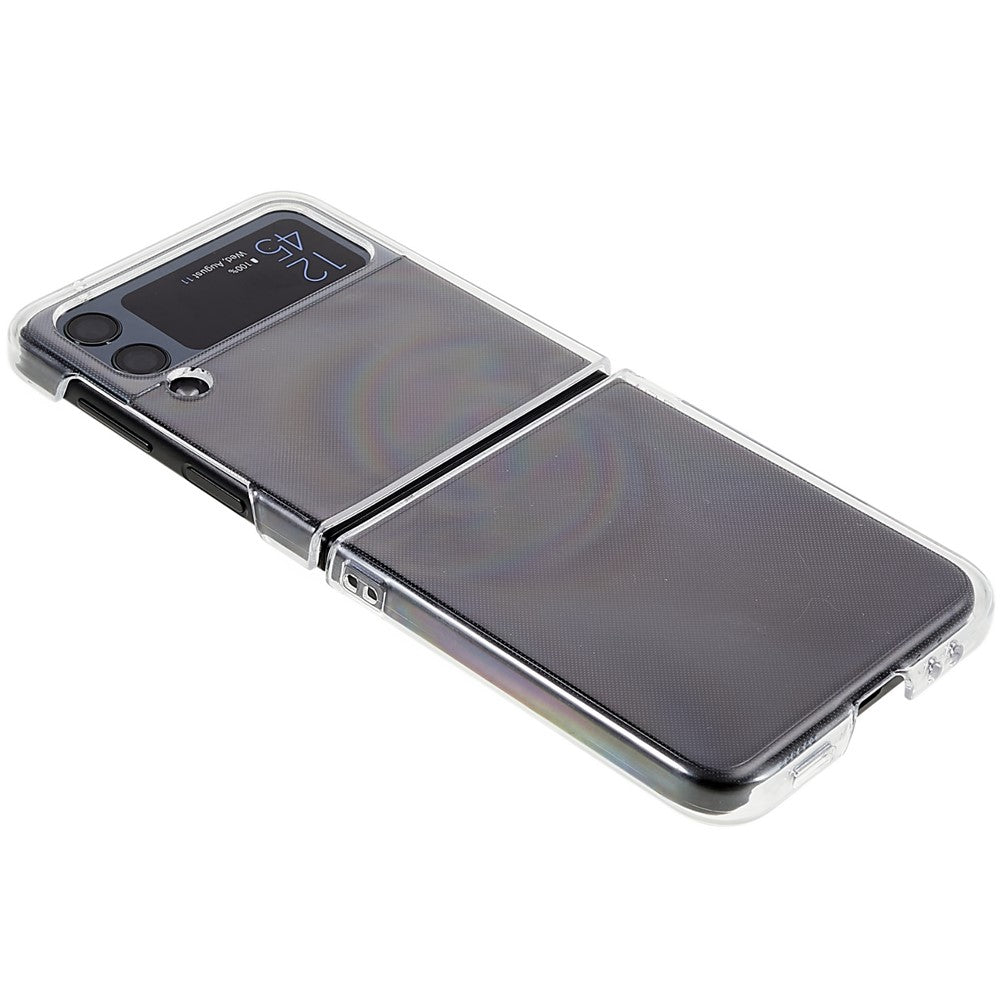Til Samsung Galaxy Z Flip4 5G Ultra Slim Anti-ridse Sammenfoldeligt Telefoncover Gennemsigtig Hård PC Bagside