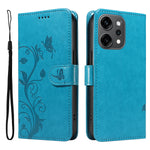 Oppo Reno14 Pro 5G (Kina) / Oppo Reno14 Pro 5G (Global) PU-læderetui med blomstermønster, tegnebogsetui med stativ og rem