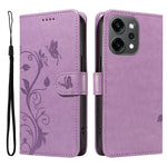 Oppo Reno14 Pro 5G (Kina) / Oppo Reno14 Pro 5G (Global) PU-läderfodral Blommönster Plånboksfodral med stativ och rem