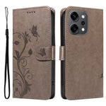 Oppo Reno14 Pro 5G (Kina) / Oppo Reno14 Pro 5G (Global) PU-læderetui med blomstermønster, tegnebogsetui med stativ og rem