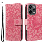 Oppo Reno14 Pro 5G (Kina) / Oppo Reno14 Pro 5G (Global) læderpung-etui med solsikketryk og telefoncover