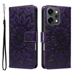 Oppo Reno14 Pro 5G (Kina) / Oppo Reno14 Pro 5G (Global) læderpung-etui med solsikketryk og telefoncover