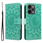 Oppo Reno14 Pro 5G (Kina) / Oppo Reno14 Pro 5G (Global) læderpung-etui med solsikketryk og telefoncover