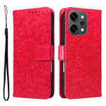 Oppo Reno14 Pro 5G (Kina) / Oppo Reno14 Pro 5G (Global) læderpung-etui med solsikketryk og telefoncover