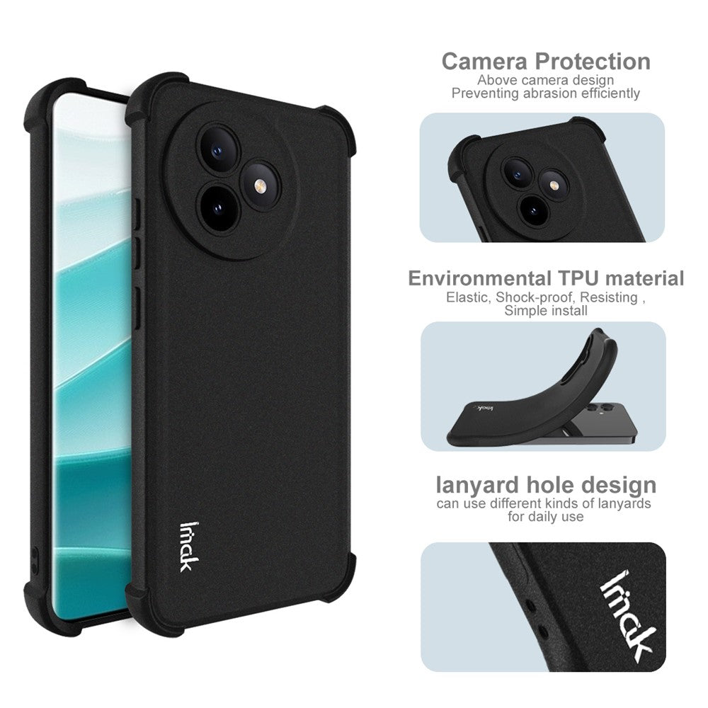 IMAK-cover til Xiaomi Redmi K80 Ultra 5G, TPU-mobilbeskyttelse med airbag, stødsikker beskyttelse