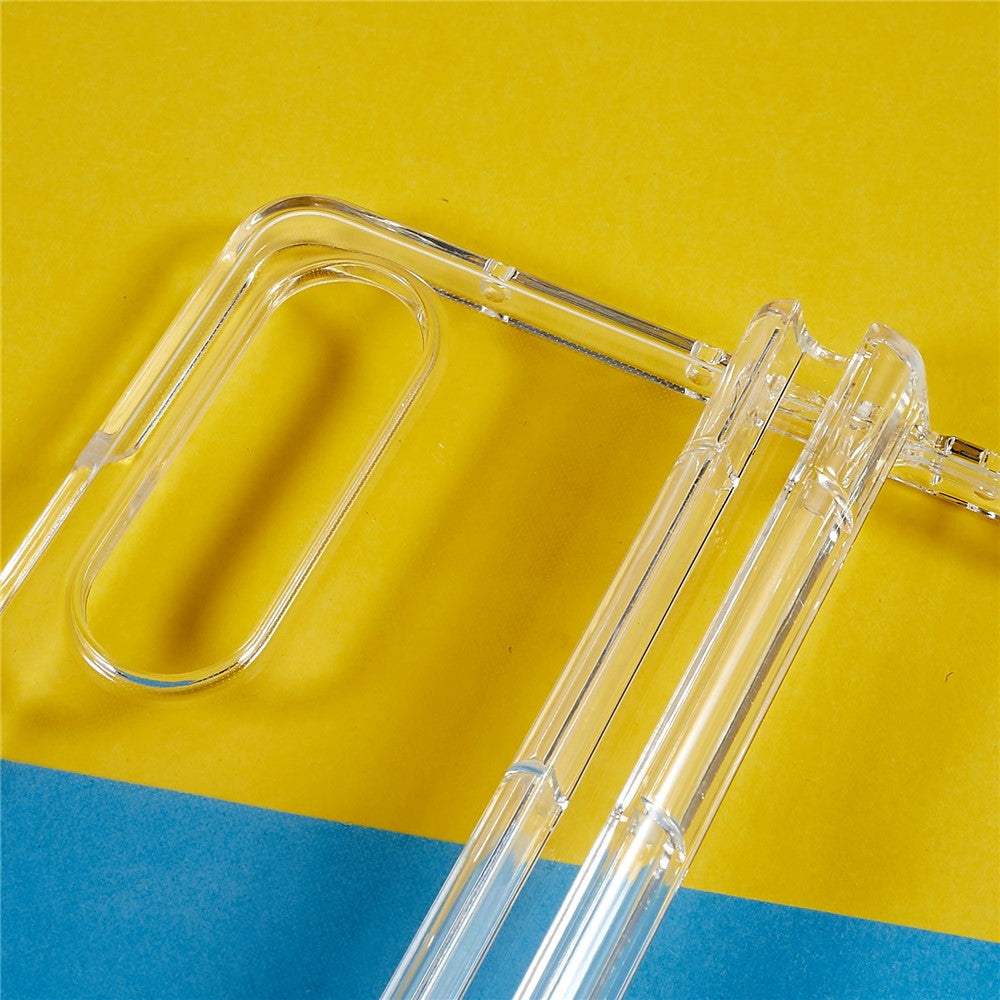 For Samsung Galaxy Z Fold4 5G Ultra Thin Folding Phone Protective Case Pen Slot Design Transparent Hard PC Anti-scratch Cover