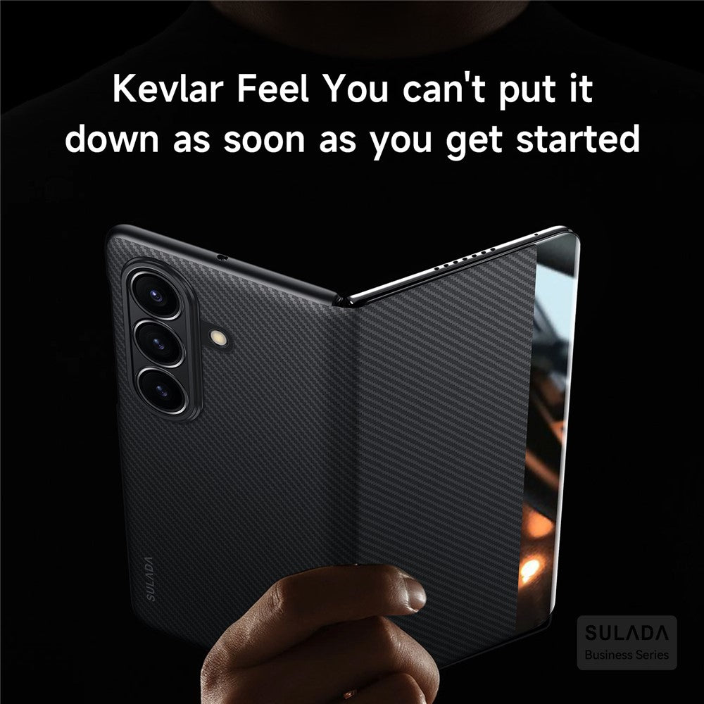 SULADA For Samsung Galaxy Z Fold7 5G Case View Window Leather Phone Cover with Auto Wake  /  Sleep