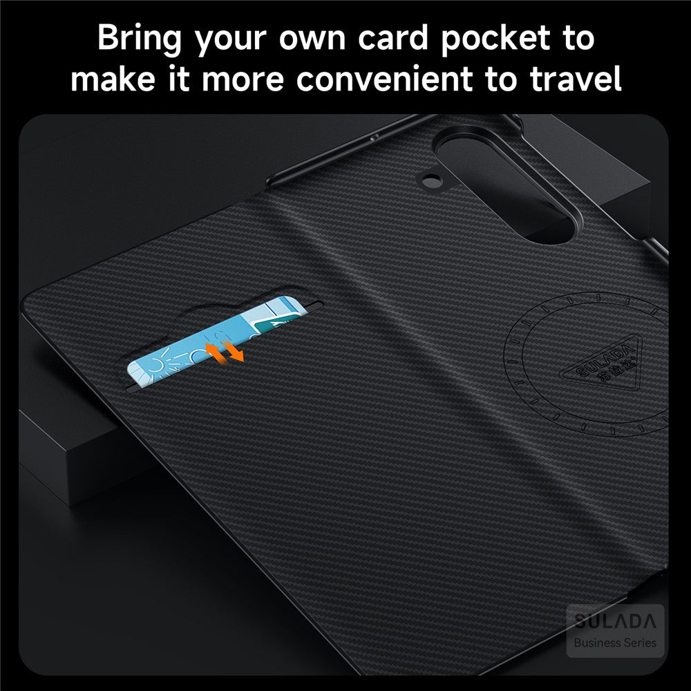 SULADA For Samsung Galaxy Z Fold7 5G Case View Window Leather Phone Cover with Auto Wake  /  Sleep