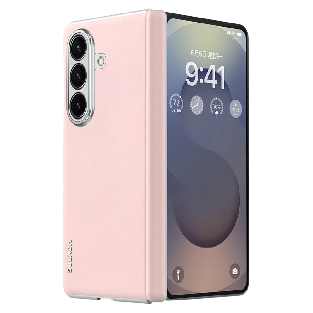 SULADA For Samsung Galaxy Z Fold7 5G Case Leather Back Cover Magnetic Case Hinge Protection