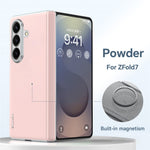 SULADA For Samsung Galaxy Z Fold7 5G Case Leather Back Cover Magnetic Case Hinge Protection