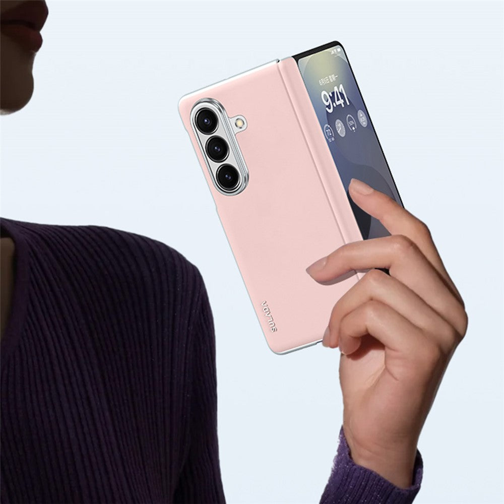 SULADA For Samsung Galaxy Z Fold7 5G Case Leather Back Cover Magnetic Case Hinge Protection