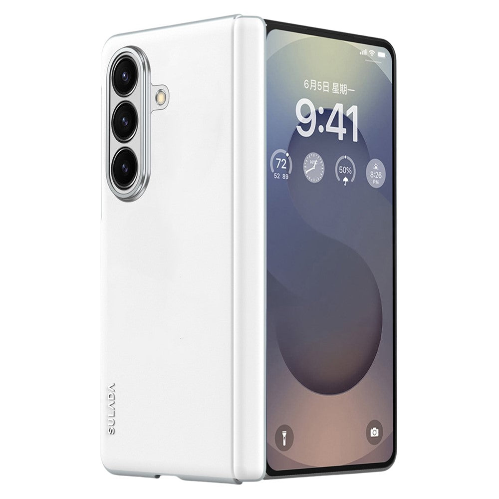 SULADA For Samsung Galaxy Z Fold7 5G Case Leather Back Cover Magnetic Case Hinge Protection
