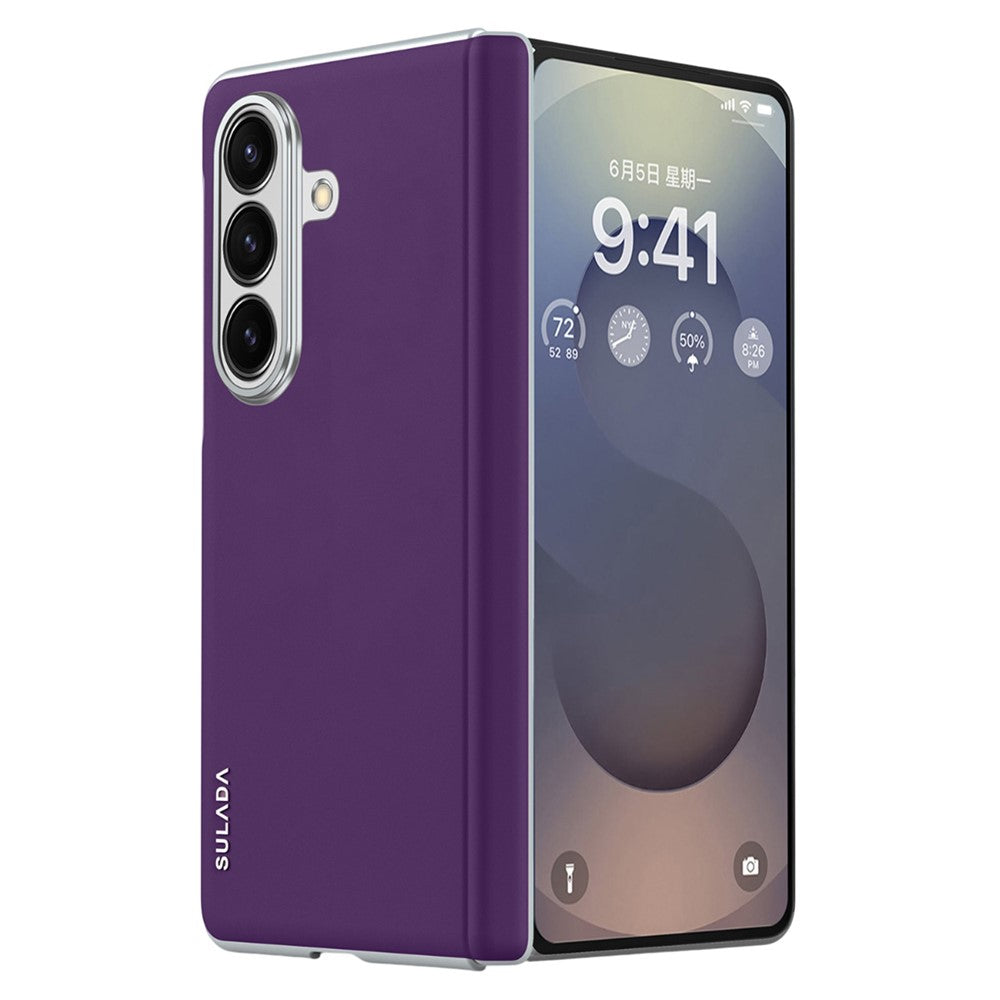 SULADA For Samsung Galaxy Z Fold7 5G Case Leather Back Cover Magnetic Case Hinge Protection