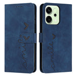 For Oppo Reno14 Pro 5G (China) / Oppo Reno14 Pro 5G (Global) Stand Case PU Leather Phone Cover Imprinted Heart Pattern