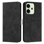 For Oppo Reno14 Pro 5G (China) / Oppo Reno14 Pro 5G (Global) Stand Case PU Leather Phone Cover Imprinted Heart Pattern
