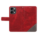 Oppo Reno14 Pro 5G (Kina) / Oppo Reno14 Pro 5G (Global) Läderfodral Geometrisk linjedesign Plånboksfodral med handledsrem