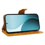 Oppo Reno14 Pro 5G (Kina) / Oppo Reno14 Pro 5G (Global) Läderfodral Plånboksfodral Stativ Grids Tryckt mobilfodral med Rem