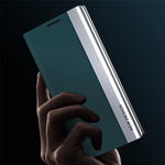 Xiaomi 12T 5G / 12T Pro 5G / Redmi K50 Ultra 5G PU-läder stativfodral galvaniserad design fällbart mobilskal