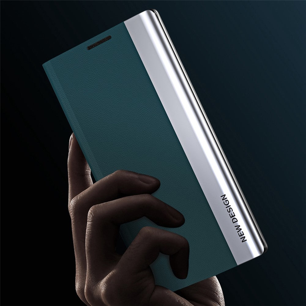 Xiaomi 12T 5G / 12T Pro 5G / Redmi K50 Ultra 5G PU-läder stativfodral galvaniserad design fällbart mobilskal