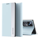 Xiaomi 12T 5G / 12T Pro 5G / Redmi K50 Ultra 5G PU-læderstativetui med galvaniseret design, sammenfoldeligt mobilcover