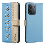 BINFEN COLOR For Xiaomi Redmi 15C 5G (EU) (173mm) / 15C 4G (EU) (173mm) Leather Case  Floral Pattern Phone Cover RFID Blocking Wallet Stand