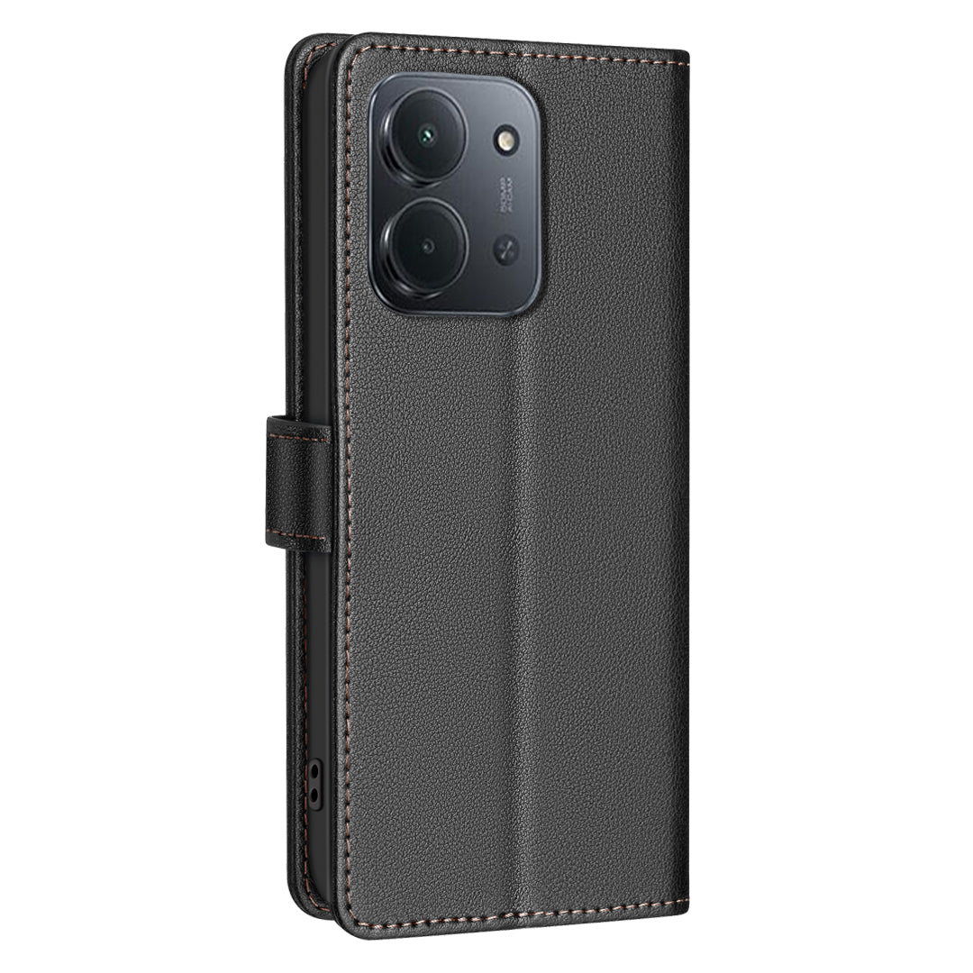 BINFEN COLOR For Xiaomi Redmi 15C 5G (EU) (173mm) / 15C 4G (EU) (173mm) Leather Case  BF32 Wallet RFID Blocking Phone Cover