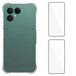 WANLONFENG For Fairphone 6+ / Fairphone 6 TPU Case WL2 Series 2.0mm Phone Cover with 2Pcs Tempered Glass Films