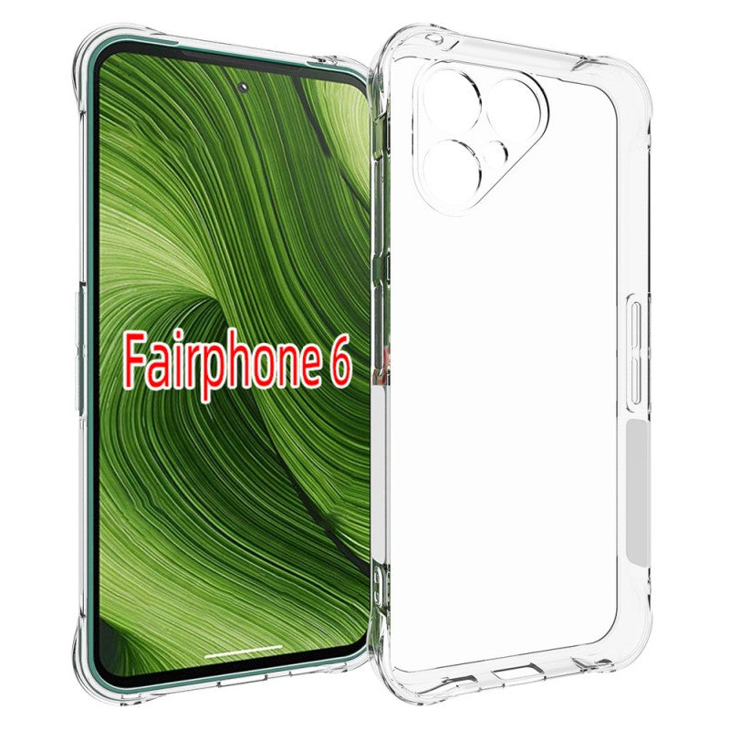 WANLONFENG For Fairphone 6+ / Fairphone 6 TPU Case WL2 Series 2.0mm Phone Cover with 2Pcs Tempered Glass Films