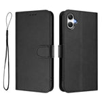 Samsung Galaxy A06 5G / Galaxy A06 4G Plånboksfodral RFID-blockerande kalvtexturerat läderfodral med stativ och rem