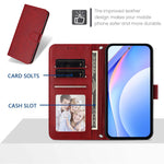 Samsung Galaxy A06 5G / Galaxy A06 4G Plånboksfodral RFID-blockerande kalvtexturerat läderfodral med stativ och rem