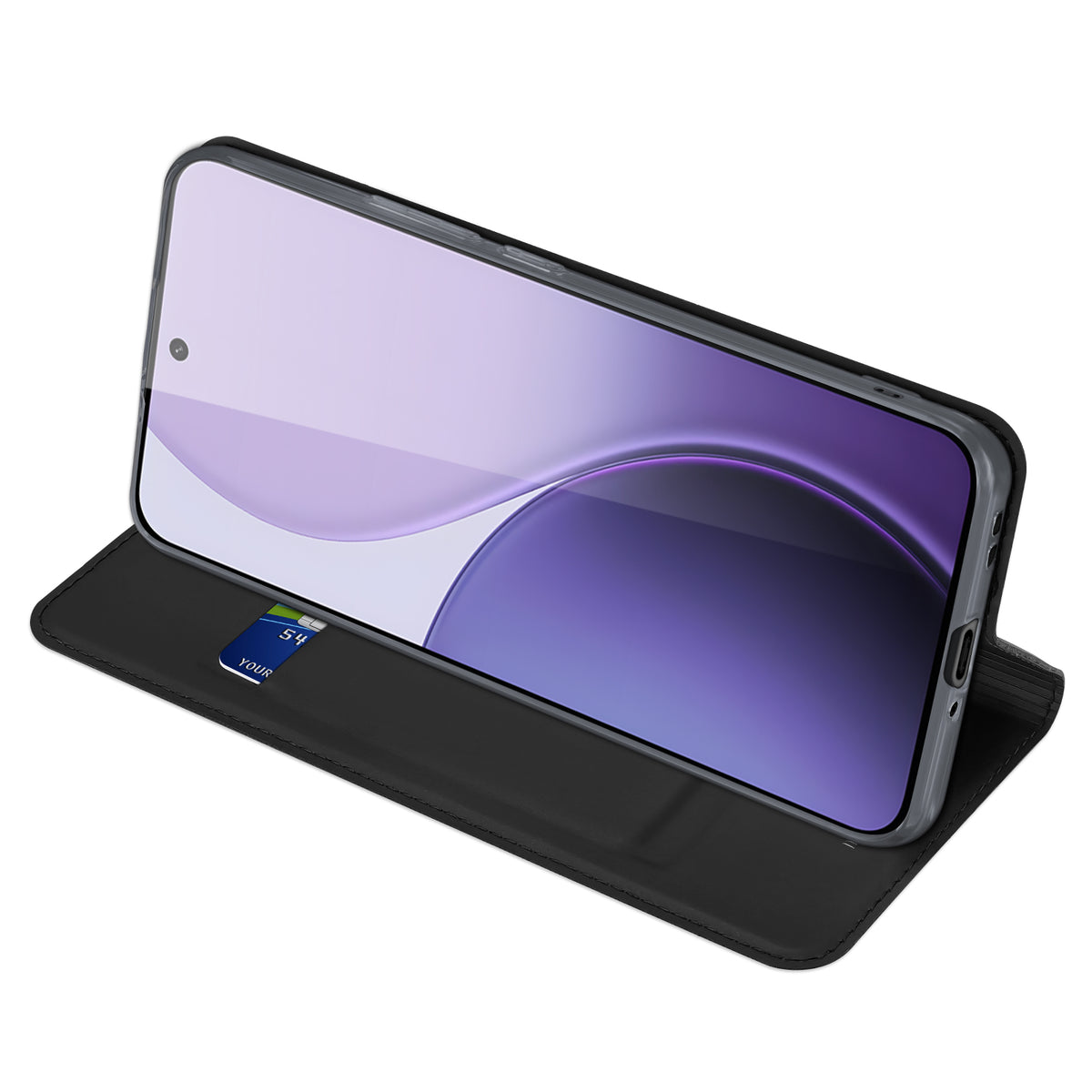 DUX DUCIS För Oppo Reno14 Pro 5G (Global) Skal Skin Pro Series Läder Stativskydd Korthållare