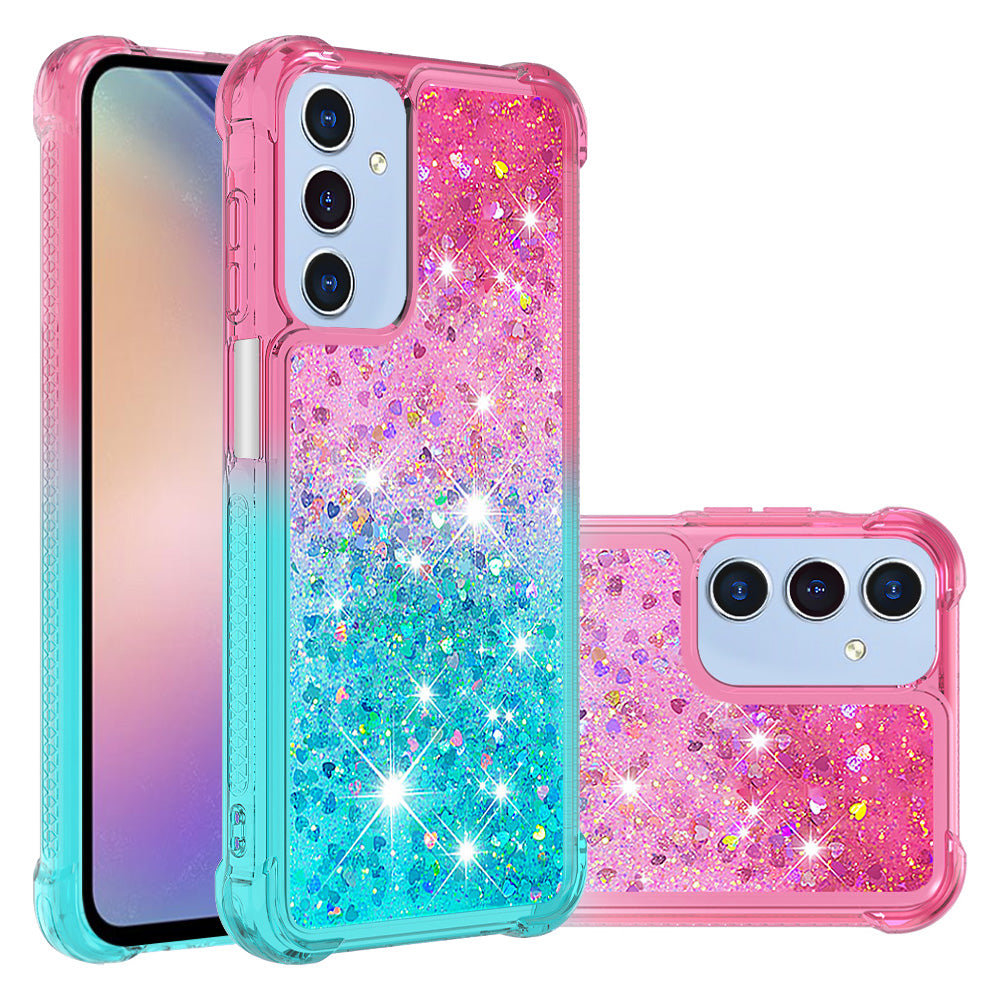 Samsung Galaxy A18 4G / A18 5G / A17 4G / A17 5G / A26 5G TPU-skal Gradient Quicksand-mobilbaksida