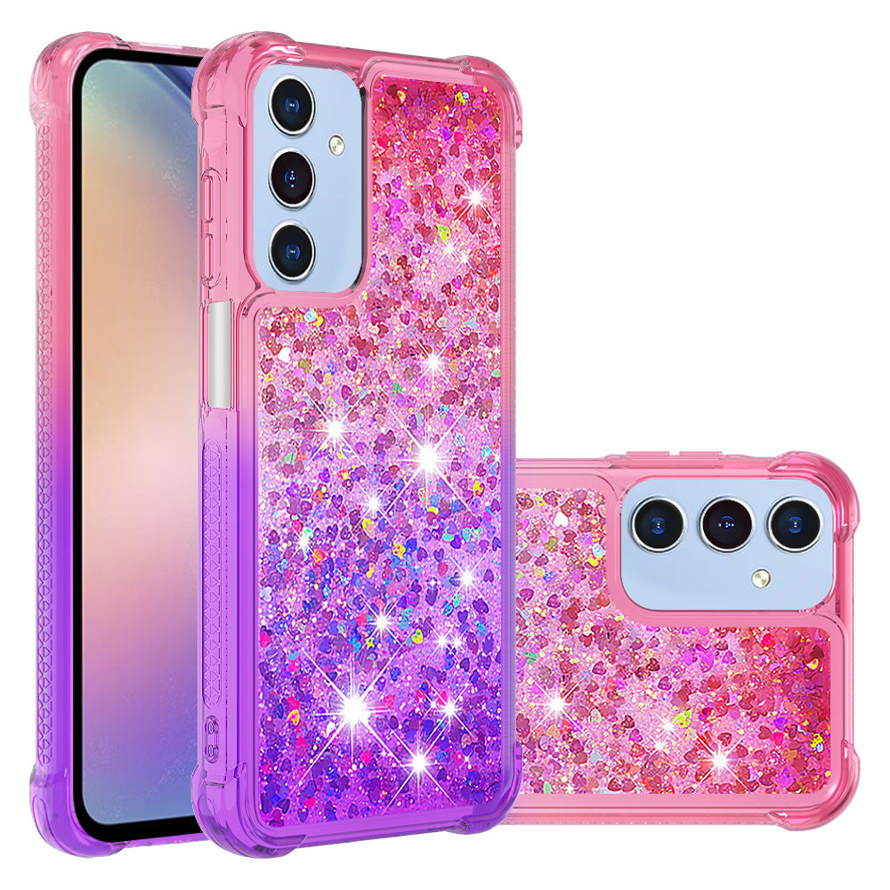 Samsung Galaxy A18 4G / A18 5G / A17 4G / A17 5G / A26 5G TPU-skal Gradient Quicksand-mobilbaksida