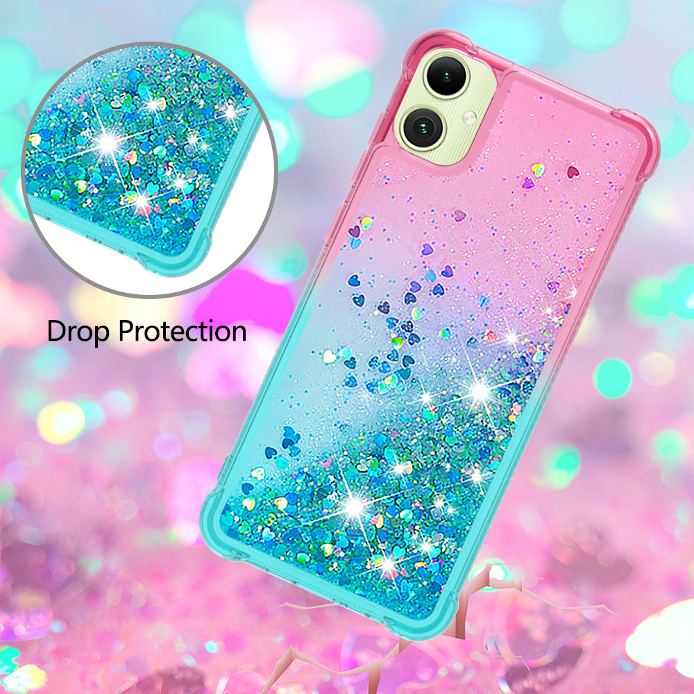 For Samsung Galaxy A08 5G / A08 4G / A07 4G TPU Case Gradient Quicksand Phone Back Cover