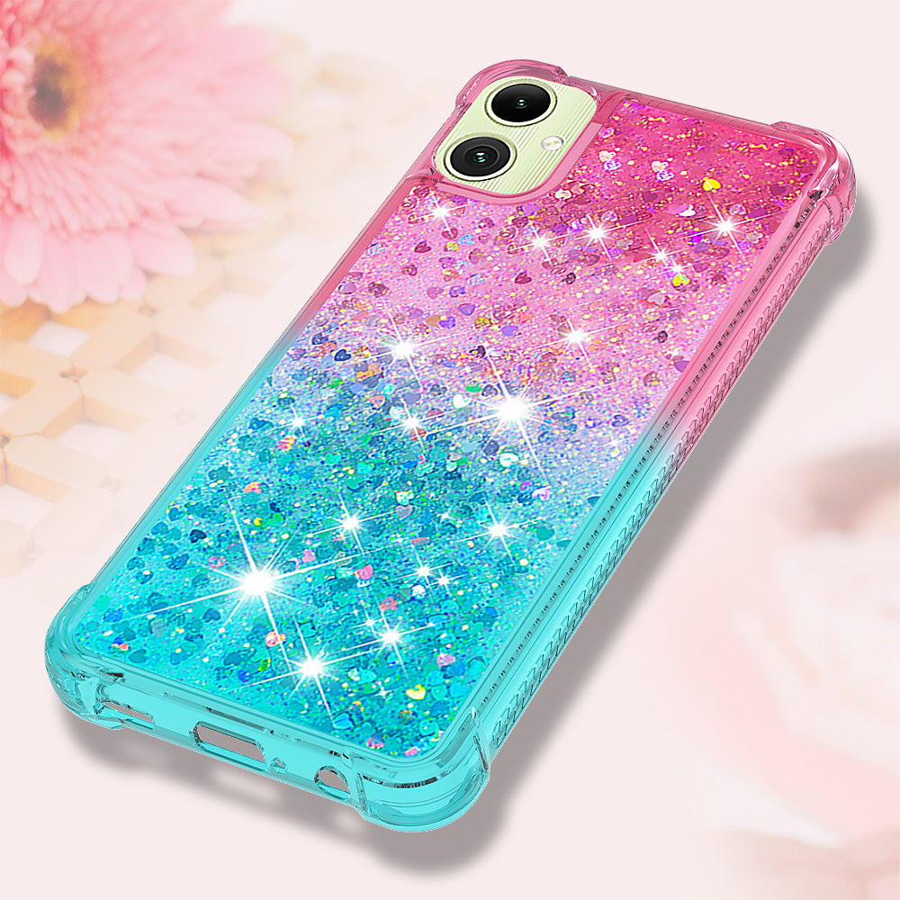 For Samsung Galaxy A08 5G / A08 4G / A07 4G TPU Case Gradient Quicksand Phone Back Cover