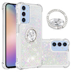 Samsung Galaxy A18 4G / A18 5G / A17 4G / A17 5G / A26 5G TPU-etui med stativ, Quicksand-stødsikkert etui